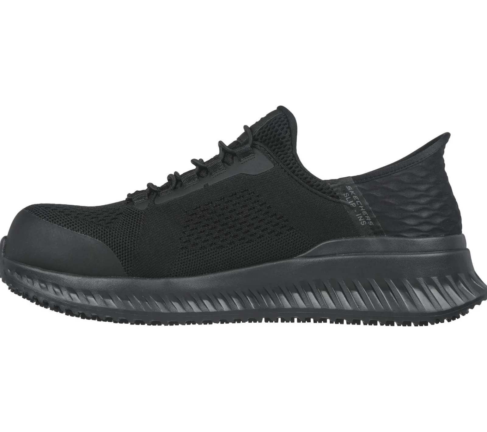 Calçado Sem Atacadores|Hands Free Slip-Ins-SKECHERS Slip-ins Work: Tilido - Fletchit CT PRETO