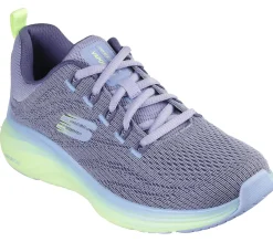 Com Atacadores|Sapatilhas-SKECHERS Vapor Foam - Summer Journey ROXO / MULTICOR
