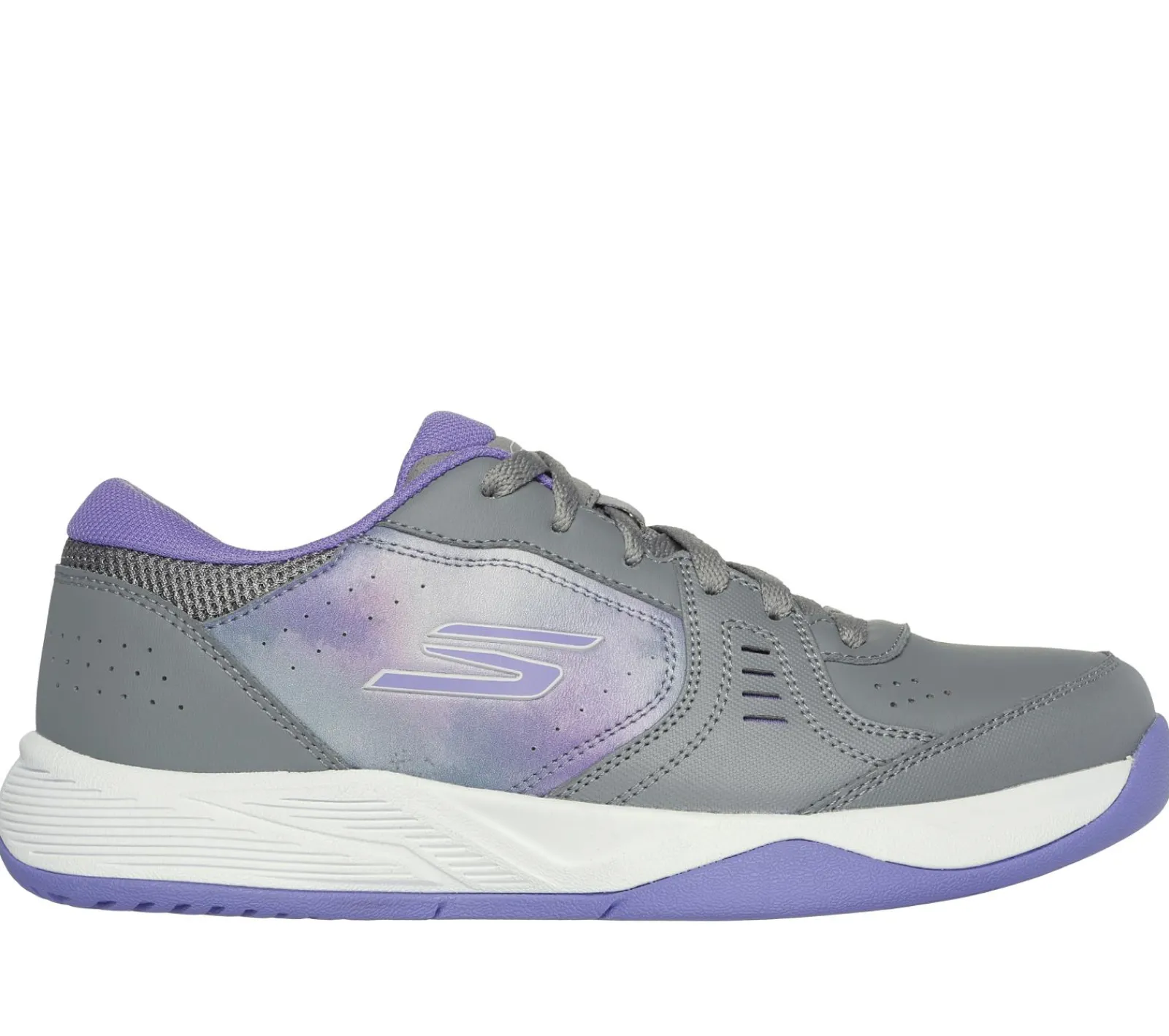 Com Atacadores|Sapatilhas-SKECHERS Viper Court Smash - Pickleball CINZENTO / ROXO
