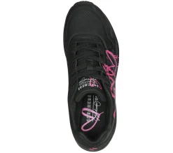 Com Atacadores|Sapatilhas Casuais-SKECHERS X JGoldcrown: Uno - Dripping In Love PRETO / ROSA