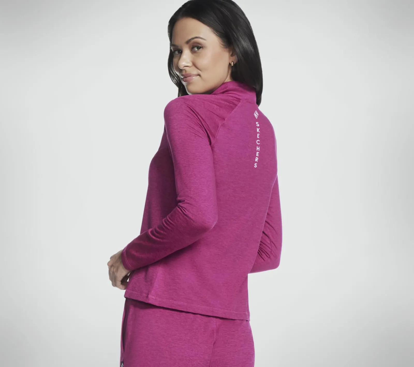 Partes De Cima|Partes De Cima-SKECHERS SKECH-KNITS ULTRA GO 1/4 Zip ROSA