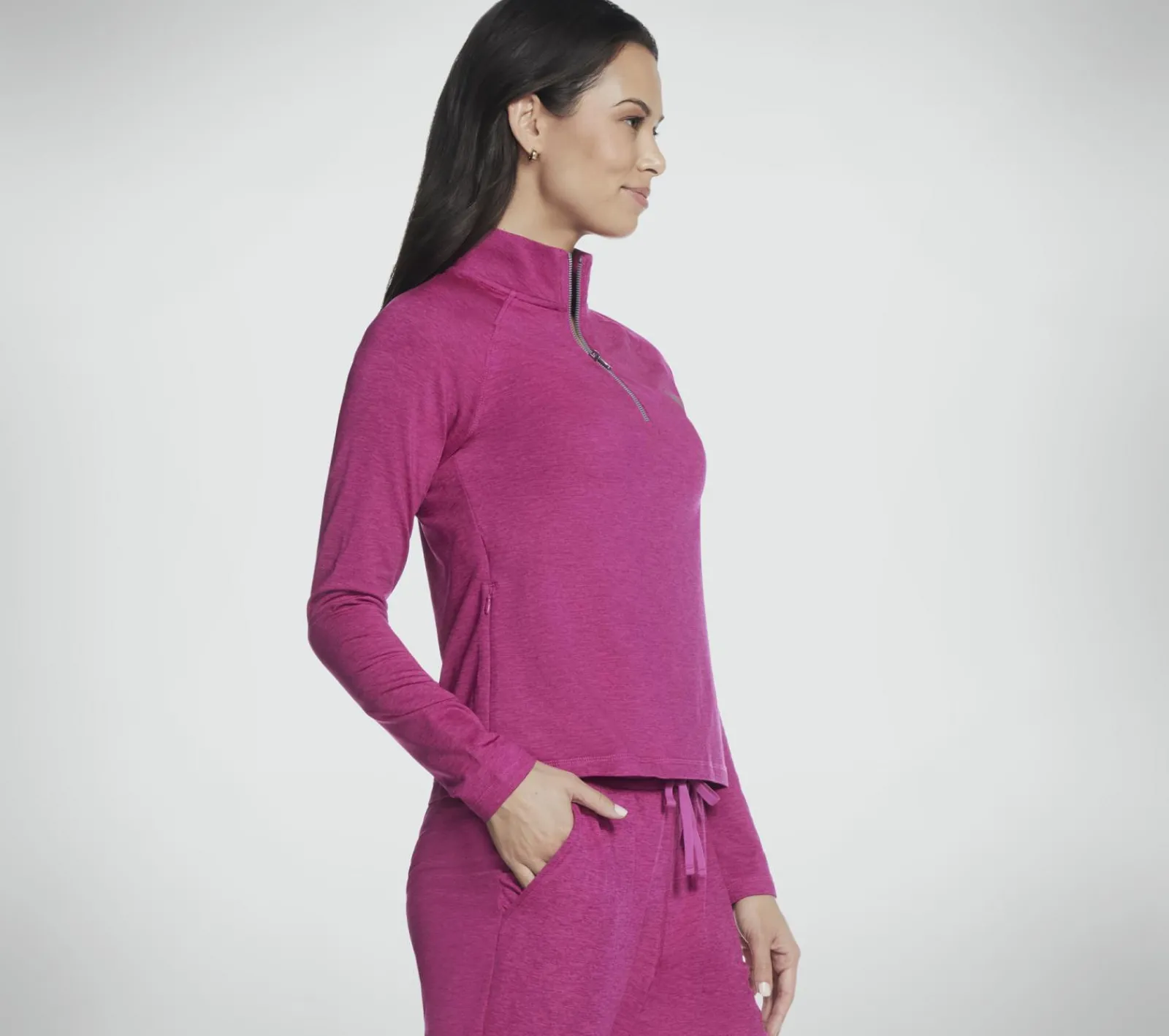 Partes De Cima|Partes De Cima-SKECHERS SKECH-KNITS ULTRA GO 1/4 Zip ROSA