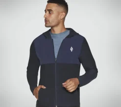 Partes De Cima|Partes De Cima-SKECHERS SKECH-KNITS ULTRA GO Lite Full Zip Hoodie NAVY