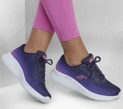 Com Atacadores|Sapatilhas-SKECHERS Skech-Lite Pro - Fade Out NAVY / ROSA CHOQUE