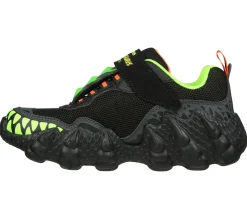 Luzes|Sapatilhas-SKECHERS Skech-O-Saurus Lights - Dino-Tracker PRETO / LIMA