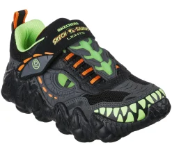 Luzes|Sapatilhas-SKECHERS Skech-O-Saurus Lights - Dino-Tracker PRETO / LIMA