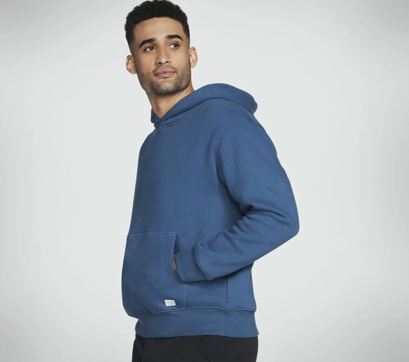 Partes De Cima|Partes De Cima-SKECHERS Skech-Sweats Classic Hoodie AZUL CELESTE