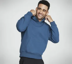Partes De Cima|Partes De Cima-SKECHERS Skech-Sweats Classic Hoodie AZUL CELESTE