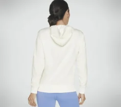 Partes De Cima|Partes De Cima-SKECHERS SKECH-SWEATS Watercolor Diamond Pullover Hoodie BRANCO / PRATEADO