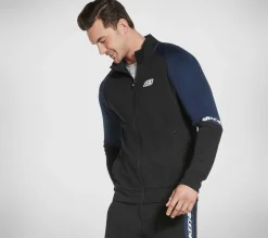 Partes De Cima|Partes De Cima-SKECHERS SkechTech Full Zip Jacket PRETO