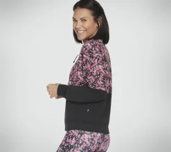 Partes De Cima|Partes De Cima-SKECHERS Skechweave Fantasy Fields Jacket PRETO / VERMELHO / AZUL