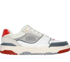 Sapatilhas-SKECHERS SKX-228 BRANCO / VERMELHO