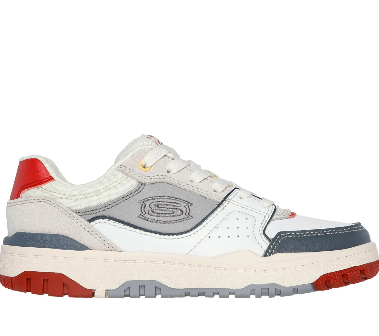 Sapatilhas-SKECHERS SKX-228 BRANCO / VERMELHO