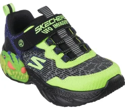 Luzes|Sapatilhas-SKECHERS S-Lights: Creature-Lights PRETO / LIMA