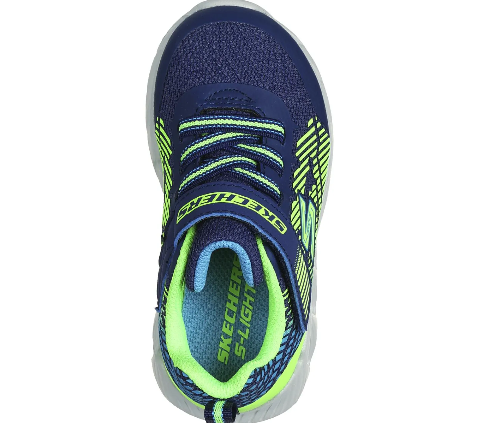 Calçado Sem Atacadores|Luzes-SKECHERS S-Lights: Magna-Lights - Grux NAVY / LIMA