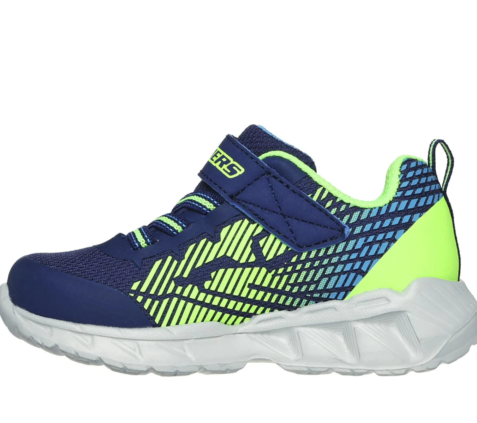 Calçado Sem Atacadores|Luzes-SKECHERS S-Lights: Magna-Lights - Grux NAVY / LIMA