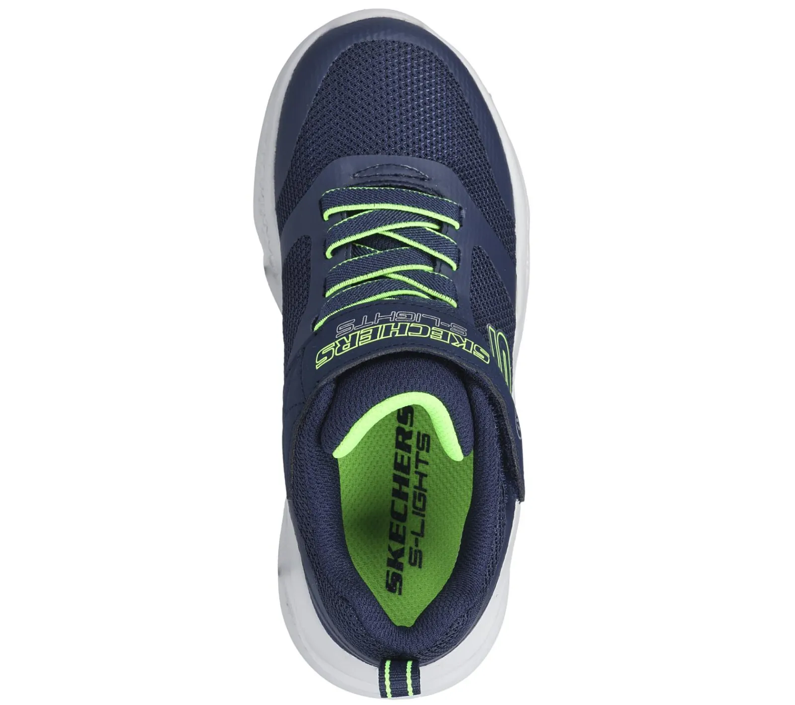Calçado Sem Atacadores|Luzes-SKECHERS S-Lights: Meteor-Lights NAVY / LIMA