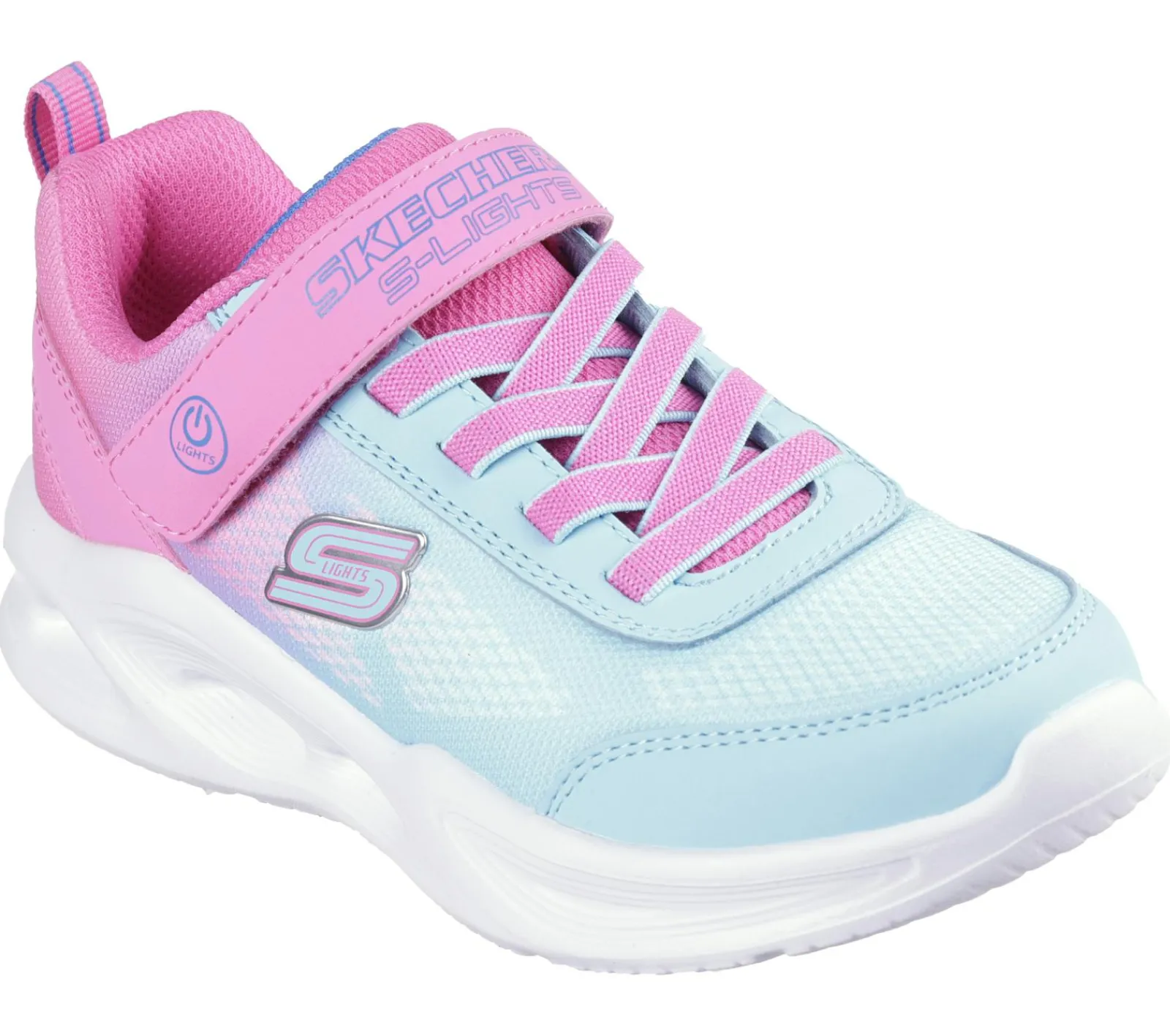 Sapatilhas|Luzes-SKECHERS S-Lights: Sola Glow - Ombre Deluxe ROSA / TURQUESA