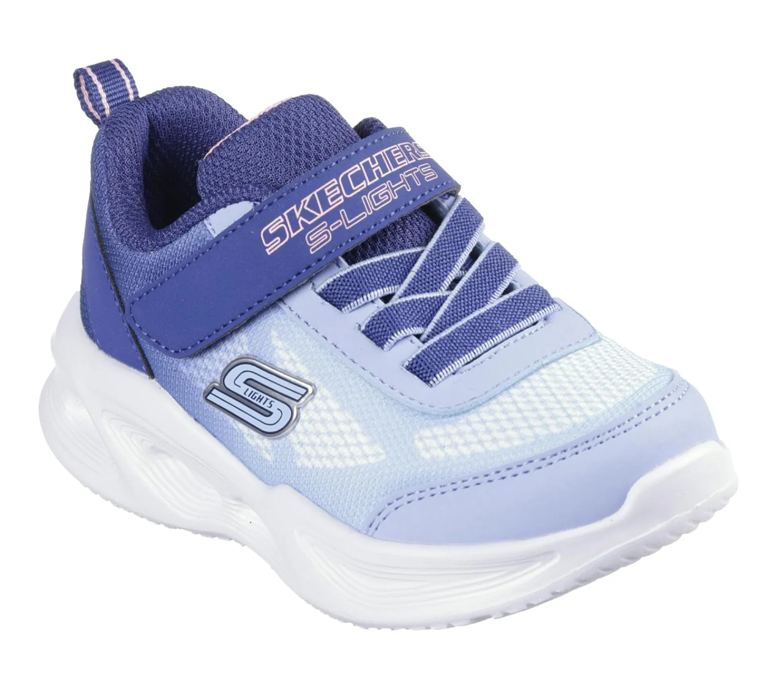 Sapatilhas-SKECHERS S-Lights: Sola Glow - Ombre Deluxe NAVY / AZUL CLARO