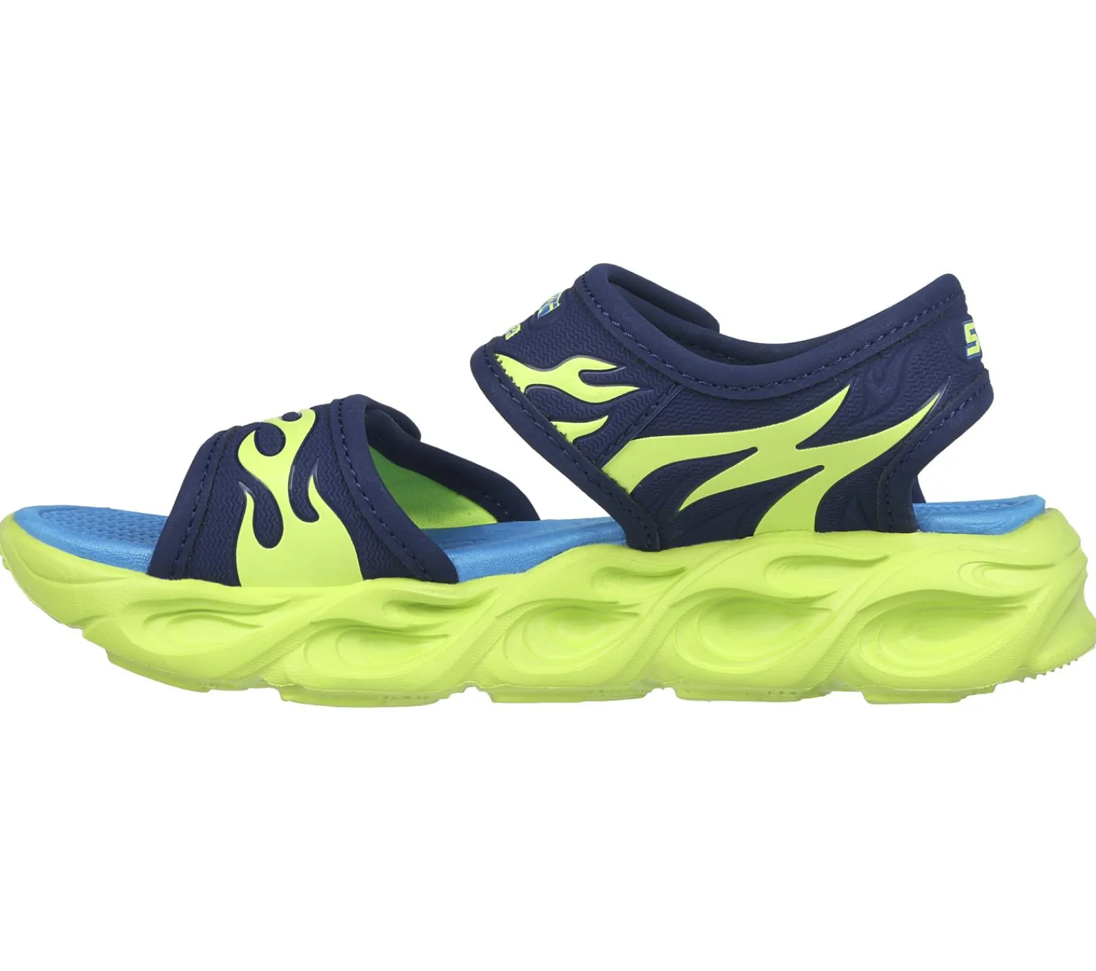 Sandálias|Luzes-SKECHERS S-Lights: Thermo-Flash - Heat Tide NAVY / LIMA