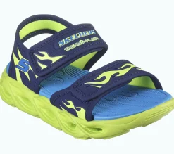 Sandálias|Luzes-SKECHERS S-Lights: Thermo-Flash - Heat Tide NAVY / LIMA