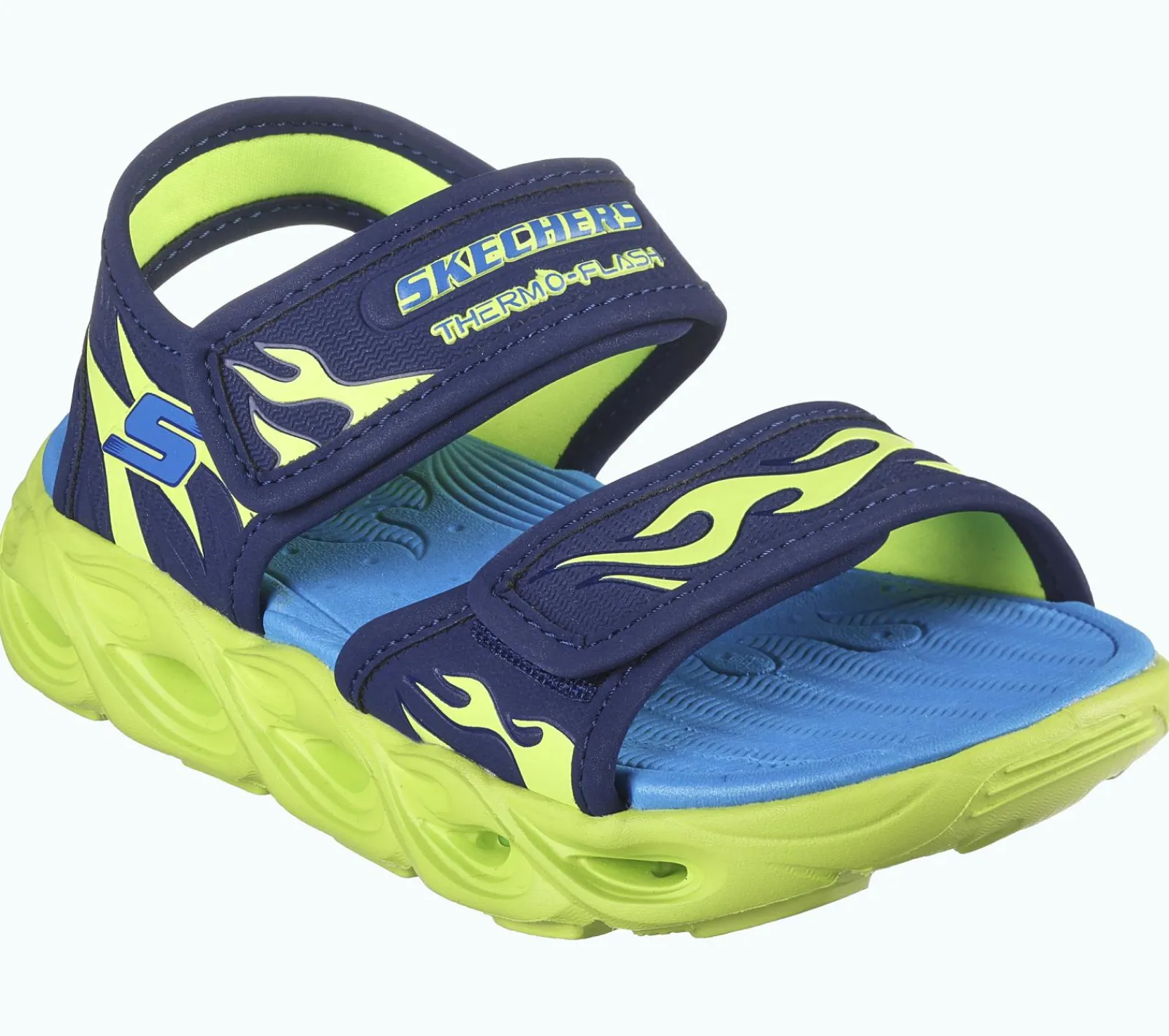 Sandálias|Luzes-SKECHERS S-Lights: Thermo-Flash - Heat Tide NAVY / LIMA