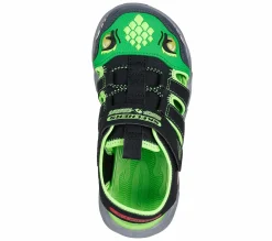 Sandálias-SKECHERS S-Lights: Thermo-Flash - Hydro-Flare PRETO / LIMA