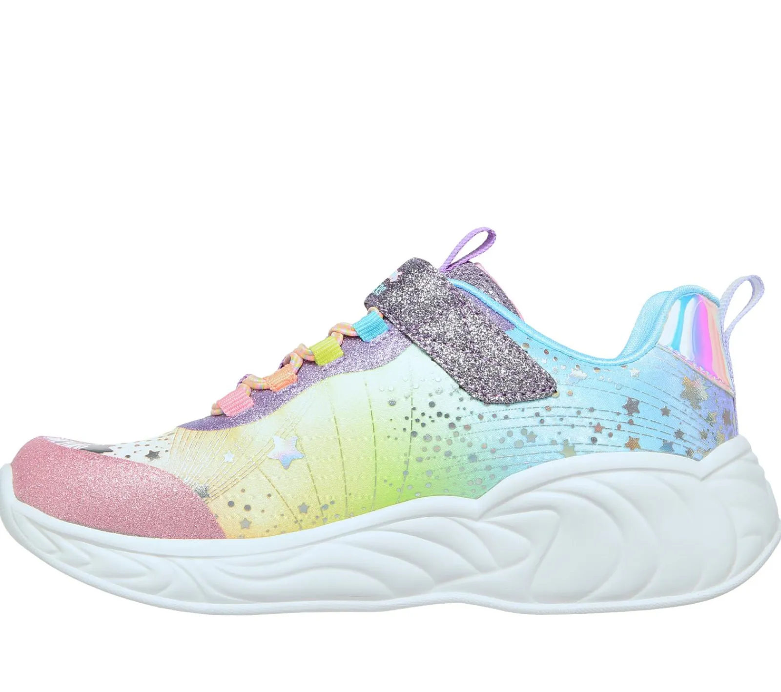 Luzes|Sapatilhas-SKECHERS S-Lights: Unicorn Dreams ROXO / MULTICOR