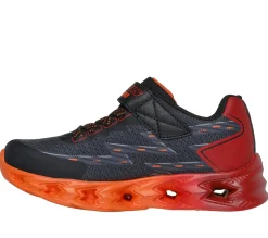 Calçado Sem Atacadores|Luzes-SKECHERS S-Lights: Vortex 2.0 - Quantroid PRETO / VERMELHO