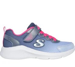 Calçado Sem Atacadores|Sapatilhas-SKECHERS Sole Swifters - Cutie Walk NAVY / ROSA CHOQUE