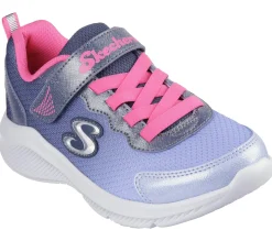 Calçado Sem Atacadores|Sapatilhas-SKECHERS Sole Swifters - Cutie Walk NAVY / ROSA CHOQUE