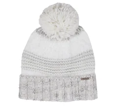 Equipamento Para O Frio|Acessórios-SKECHERS Spacedye Cuff Beanie Hat BRANCO SUJO