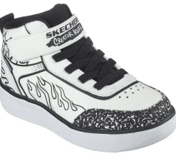 Sapatilhas-SKECHERS Sport Court 92 - Color-Blitz BRANCO / PRETO