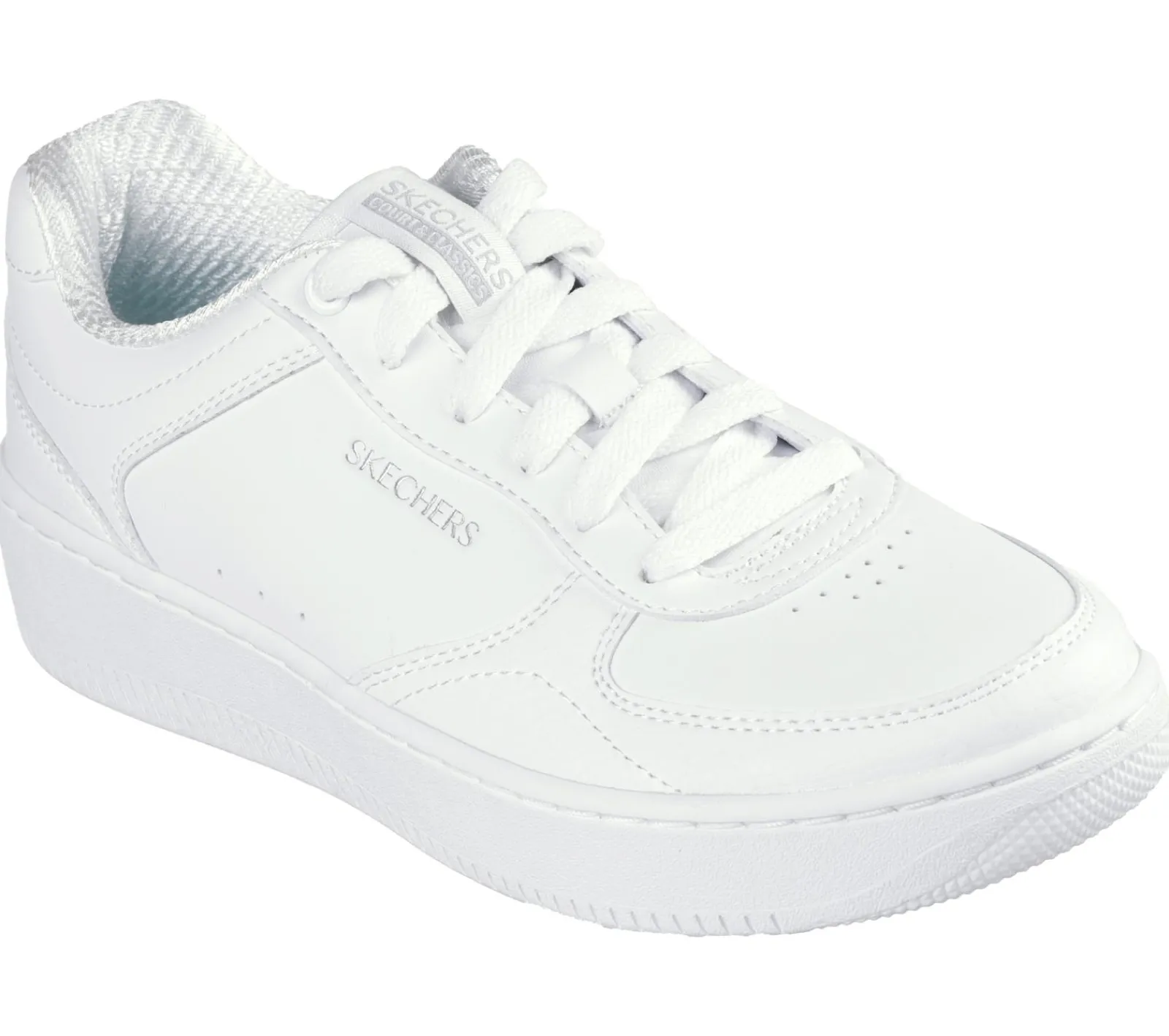 Com Atacadores|Sapatilhas Casuais-SKECHERS Sport Court 2.0 - Core Essential BRANCO