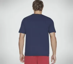 Partes De Cima|Partes De Cima-SKECHERS Strikethrough Tee NAVY