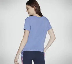 Partes De Cima|Partes De Cima-SKECHERS Summer Rose Tee ROXO / PRATEADO