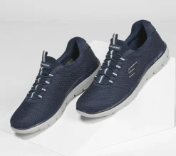 Calçado Sem Atacadores|Sapatilhas Casuais-SKECHERS Summits NAVY