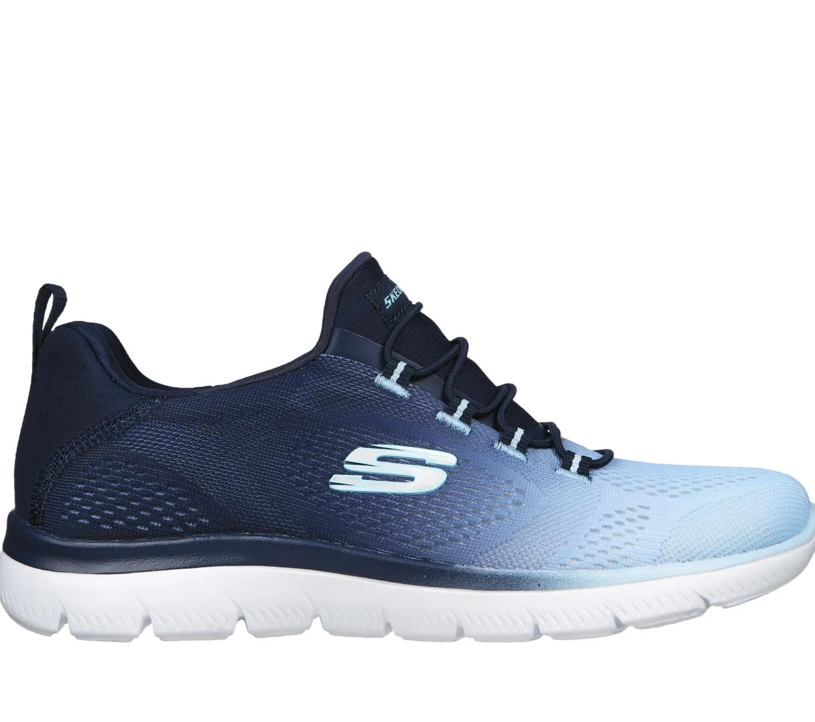 Calçado Sem Atacadores|Sapatilhas Casuais-SKECHERS Summits - Bright Charmer NAVY