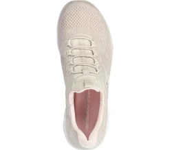 Calçado Sem Atacadores|Sapatilhas-SKECHERS Summits - Fun Flair TAUPE / ROSA