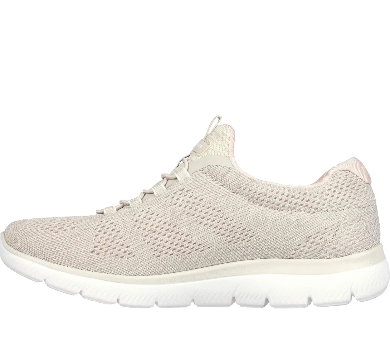 Calçado Sem Atacadores|Sapatilhas-SKECHERS Summits - Fun Flair TAUPE / ROSA