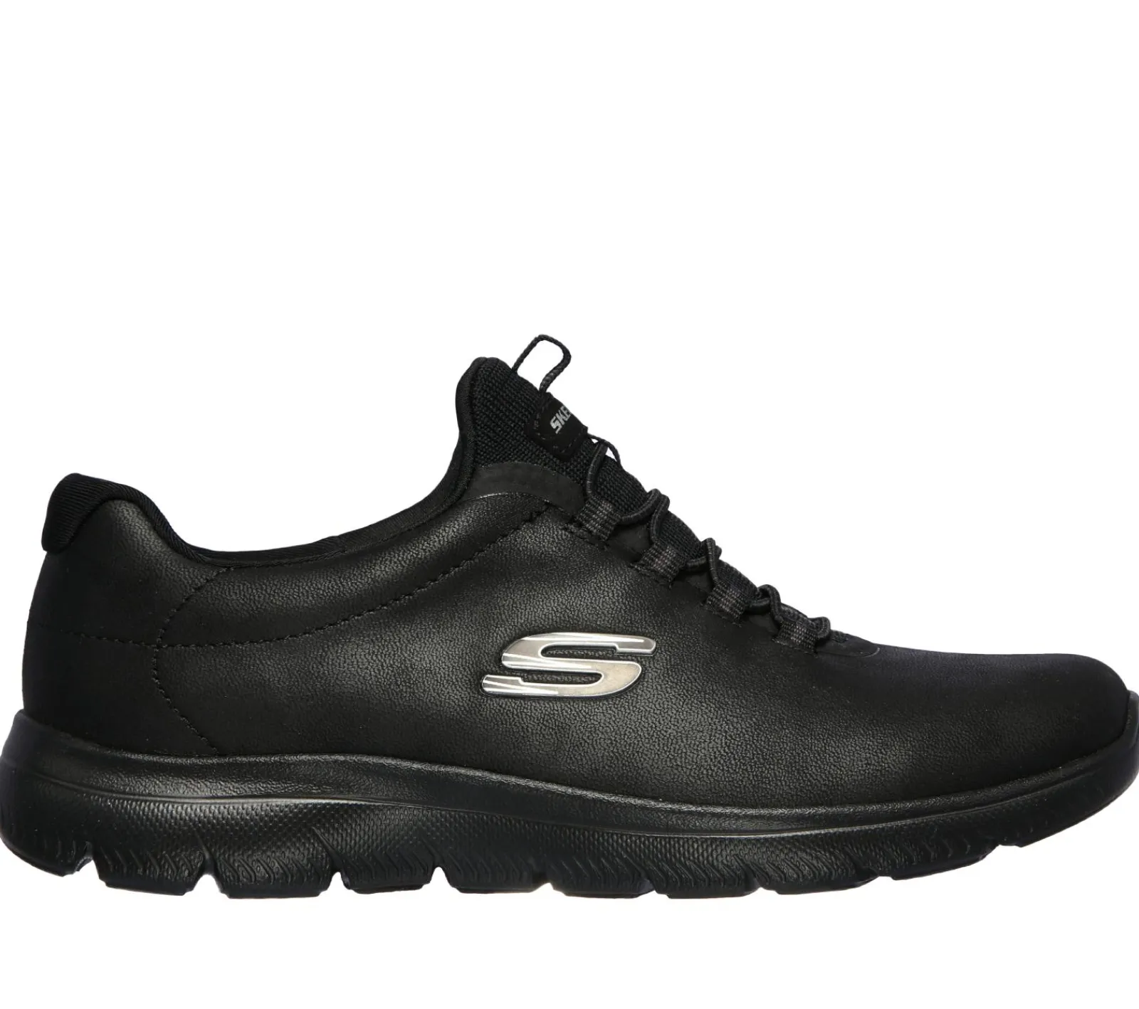 Calçado Sem Atacadores|Sapatilhas-SKECHERS Summits - Oh So Smooth PRETO