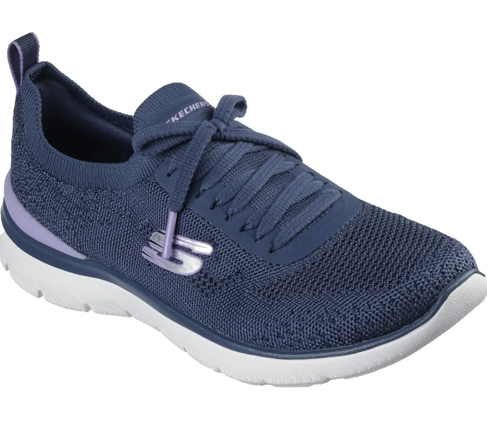 Calçado Sem Atacadores|Sapatilhas-SKECHERS Summits - Sneak Peek NAVY / LAVANDA