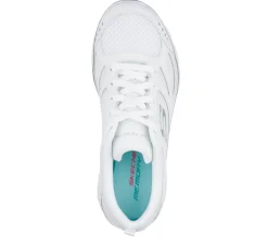 Com Atacadores|Sapatilhas-SKECHERS Summits - Suited BRANCO / PRATEADO