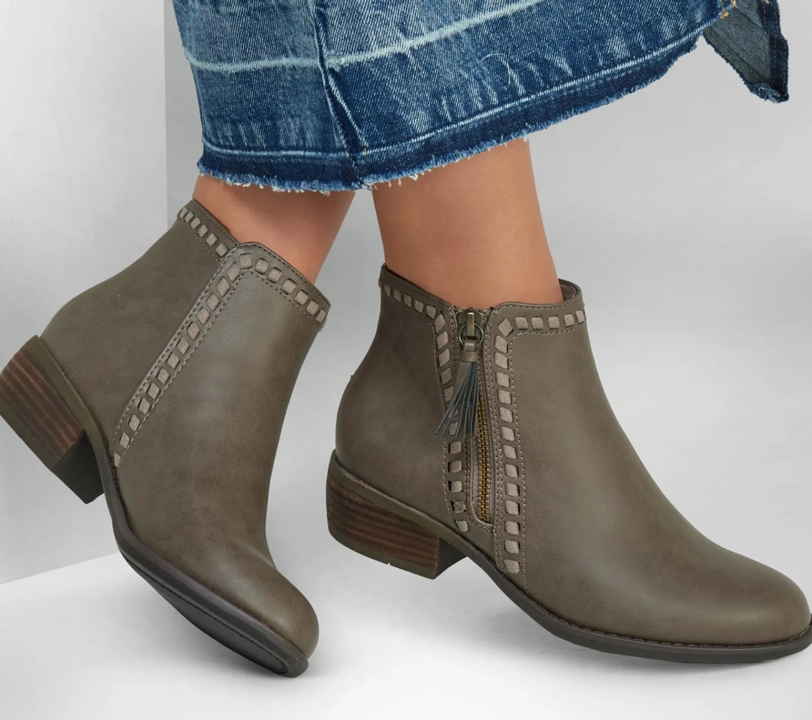 Botas-SKECHERS Texas - Western Adventure TAUPE ESCURO