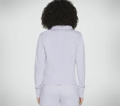 Partes De Cima|Partes De Cima-SKECHERS The Hoodless Hoodie Diamond Jacket LAVANDA / ROSA CLARO