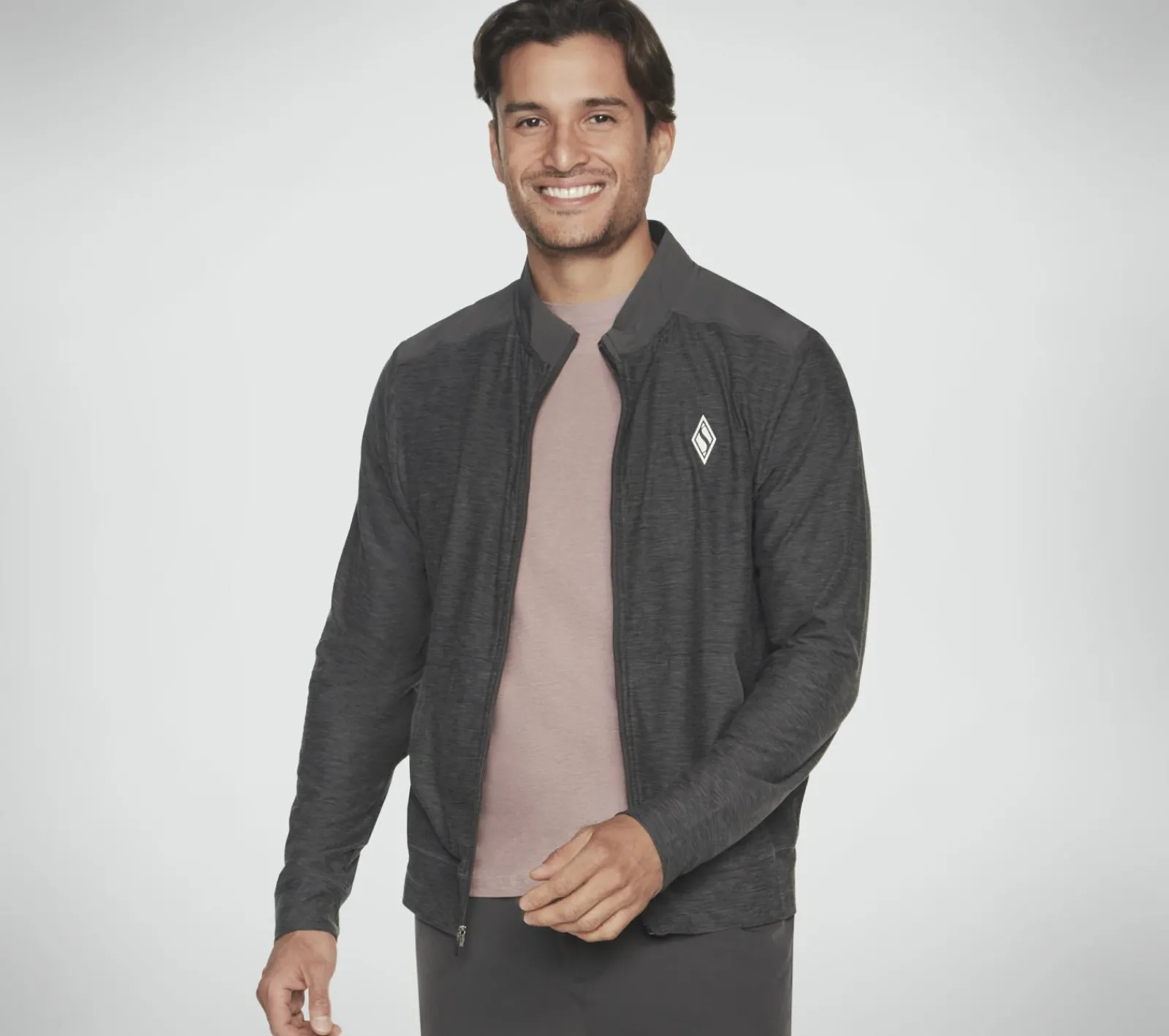 Partes De Cima|Partes De Cima-SKECHERS The Hoodless Hoodie SKECH-KNITS ULTRA GO Lite PRETO / CARVÃO