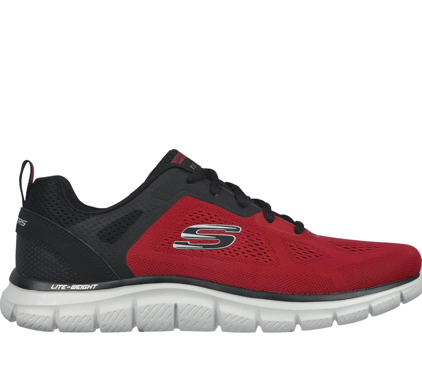Sapatos Com Atacadores|Sapatilhas-SKECHERS Track - Broader VERMELHO / PRETO