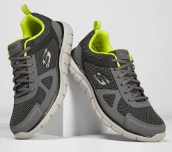 Sapatilhas-SKECHERS Track - Bucolo CARVÃO / LIMA