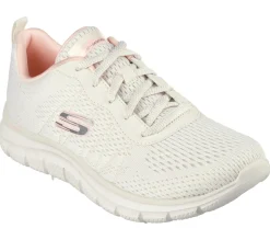 Com Atacadores|Sapatilhas Casuais-SKECHERS Track - New Staple NATURAL / ROSA