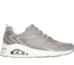 Com Atacadores|Sapatilhas Casuais-SKECHERS Tres-Air Uno - Glit-Airy TAUPE